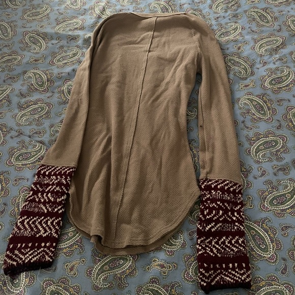 Brown Free People Long Sleeve top - Picture 5 of 5